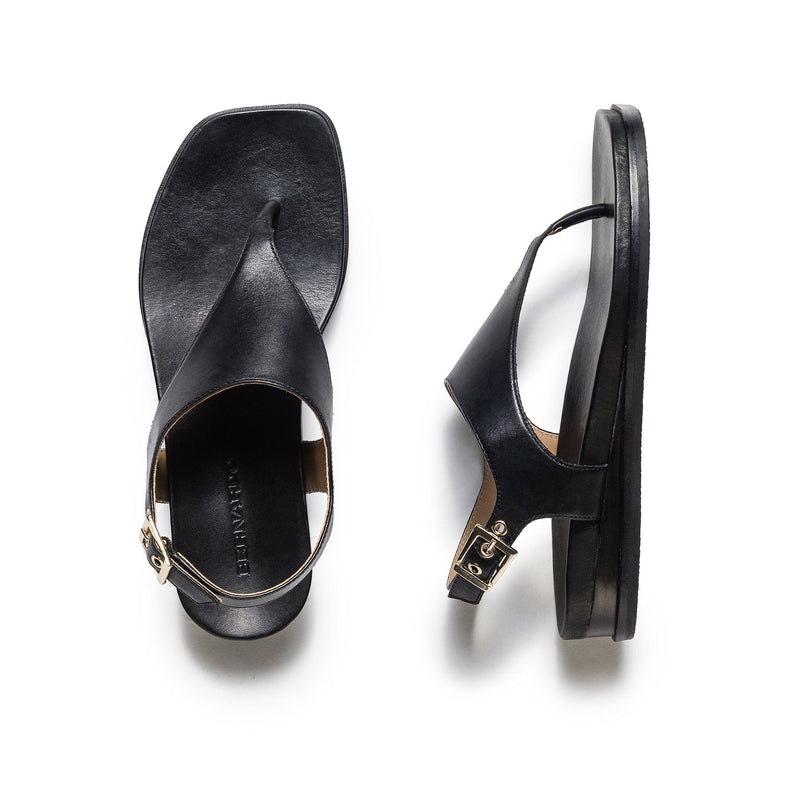 Black Women Bernardo Concord Thong Flat Sandals | VSR731BW