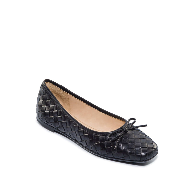Black Women Bernardo Gwynn Woven Ballet Flats | FHK2060DD