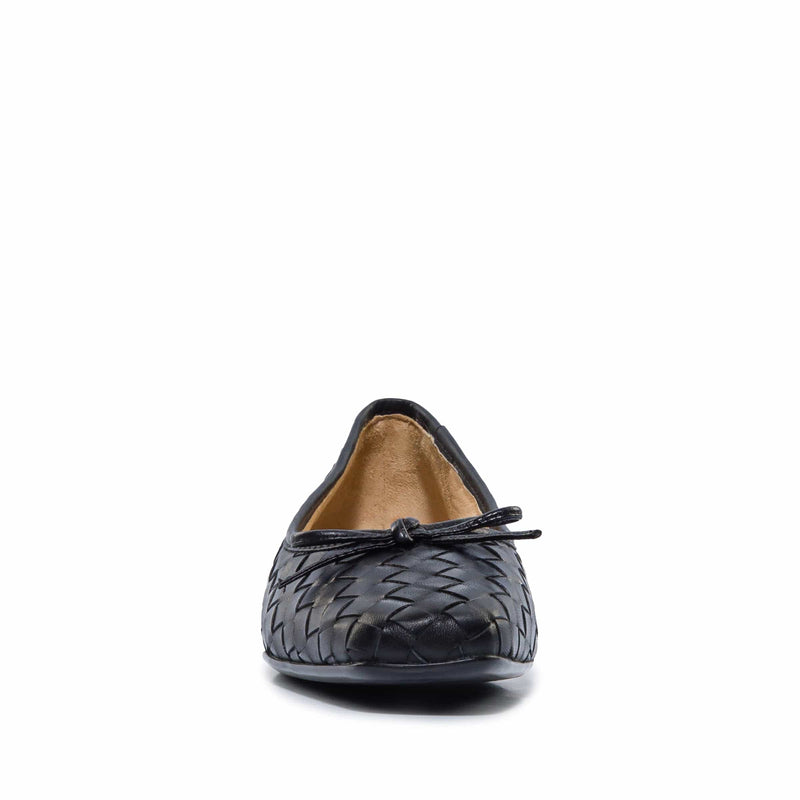 Black Women Bernardo Gwynn Woven Ballet Flats | FHK2060DD