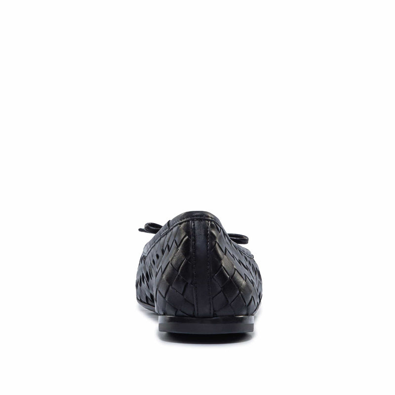 Black Women Bernardo Gwynn Woven Ballet Flats | FHK2060DD