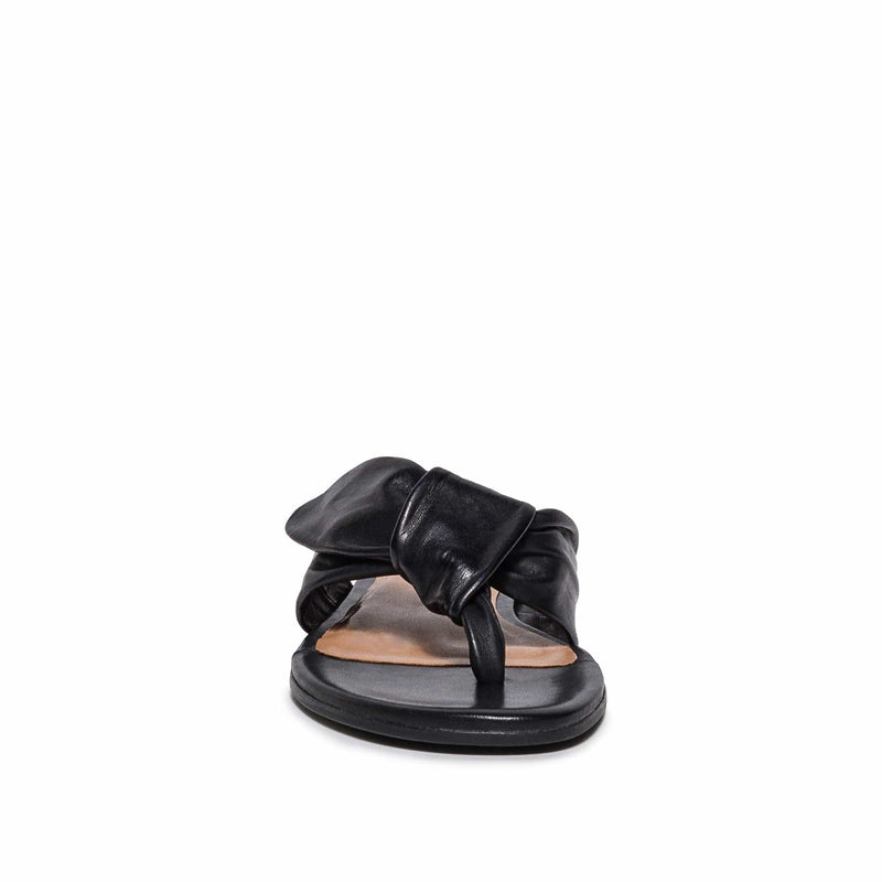 Black Women Bernardo Harmony Thong Slide Sandals | OPQ2994EJ