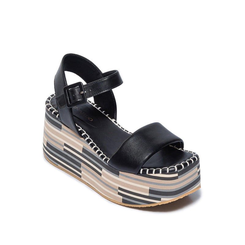 Black Women Bernardo Marley Platform Sandals | IQC7140AR