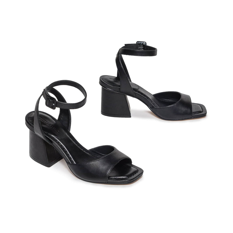Black Women Bernardo Nyack Heels Sandals | JVH10085YM