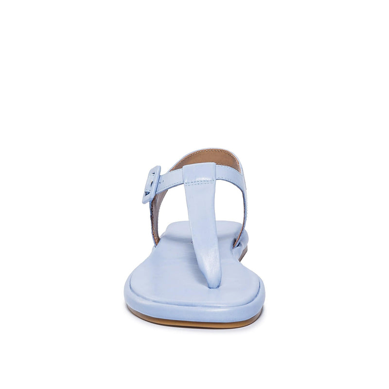 Blue Women Bernardo Tucson T-Strap Flat Sandals | ZRB1644IY