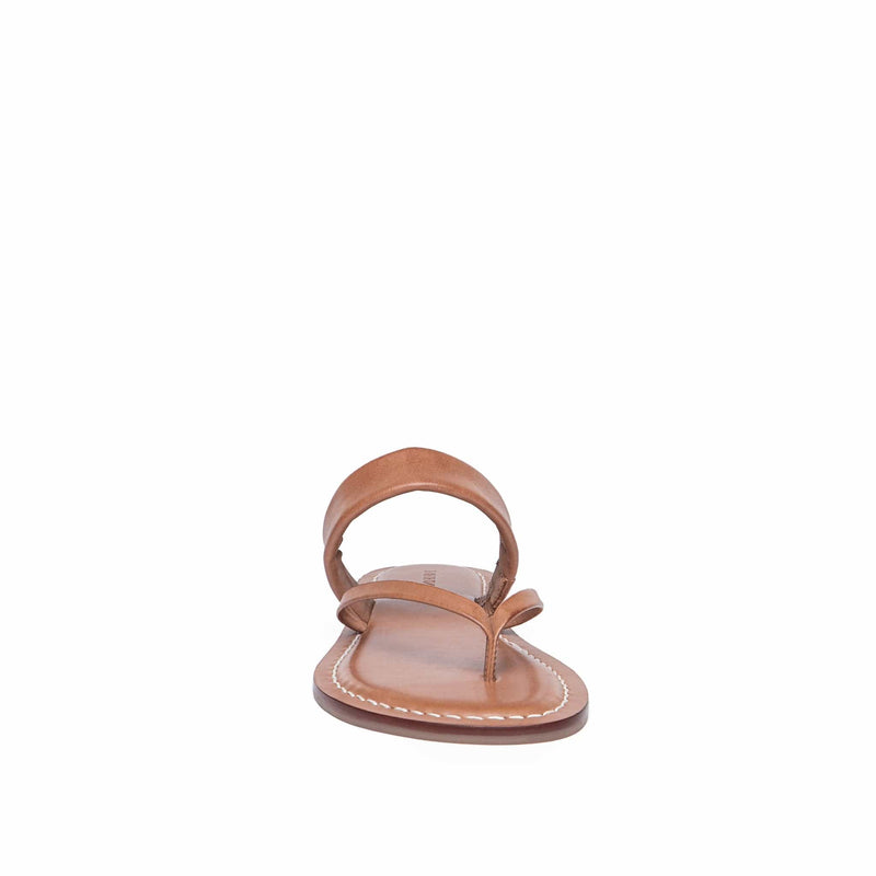Brown Women Bernardo Leia Thong Flat Sandals | OTX856VW