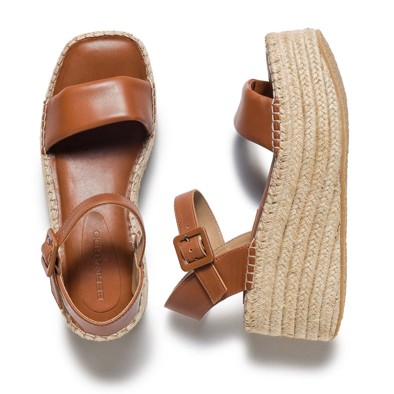 Dark Brown Women Bernardo Mallorca Espadrille Platform Sandals | FYB2028CA
