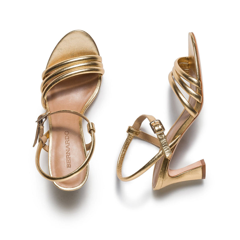Gold Women Bernardo Noor Heels Sandals | LUO6358BW