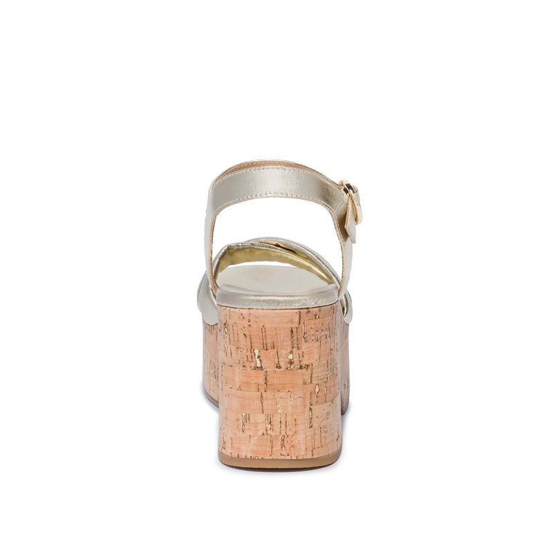 Gold Women Bernardo Weston Platform Sandals | UJS8087TX