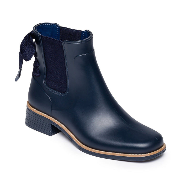 Navy Women Bernardo Briton Slip On Rain Chelsea Boots | ACF9452SU