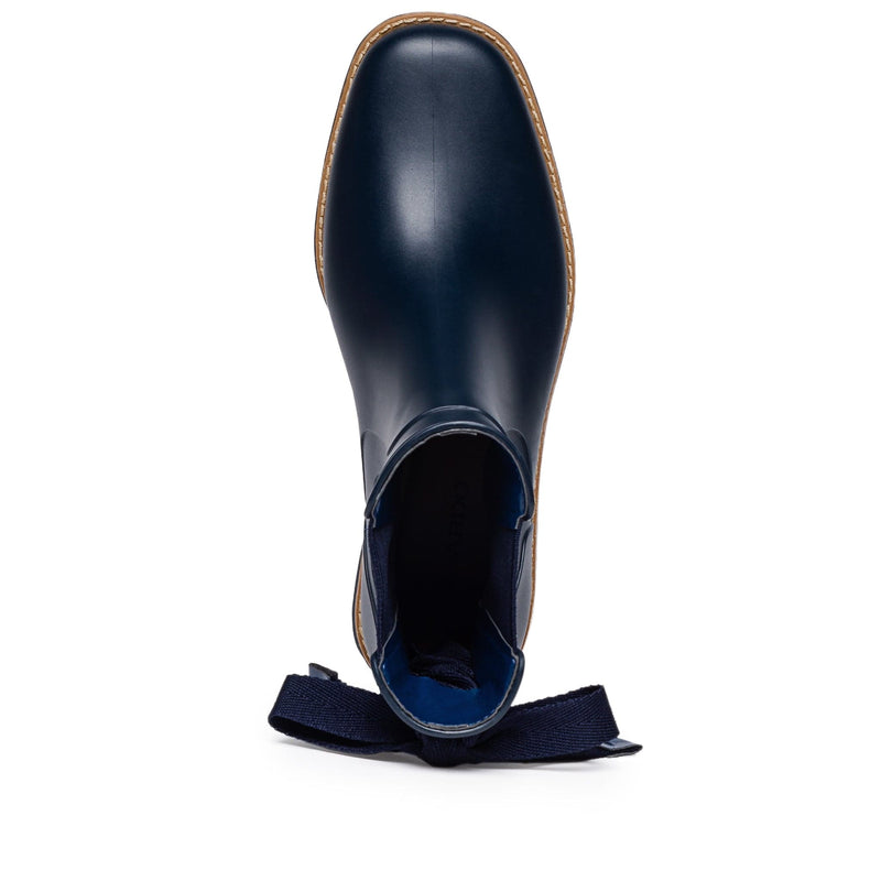 Navy Women Bernardo Briton Slip On Rain Chelsea Boots | ACF9452SU