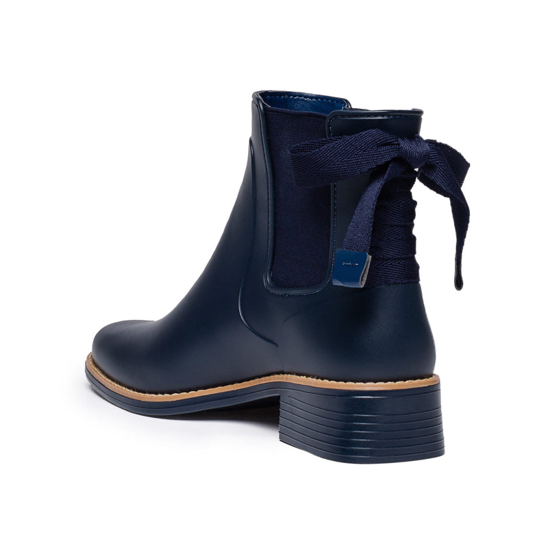 Navy Women Bernardo Briton Slip On Rain Chelsea Boots | ACF9452SU