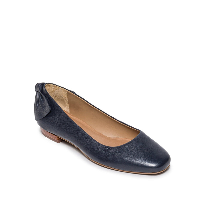Navy Women Bernardo Eloisa Bow Ballet Flats | EHV9515WF