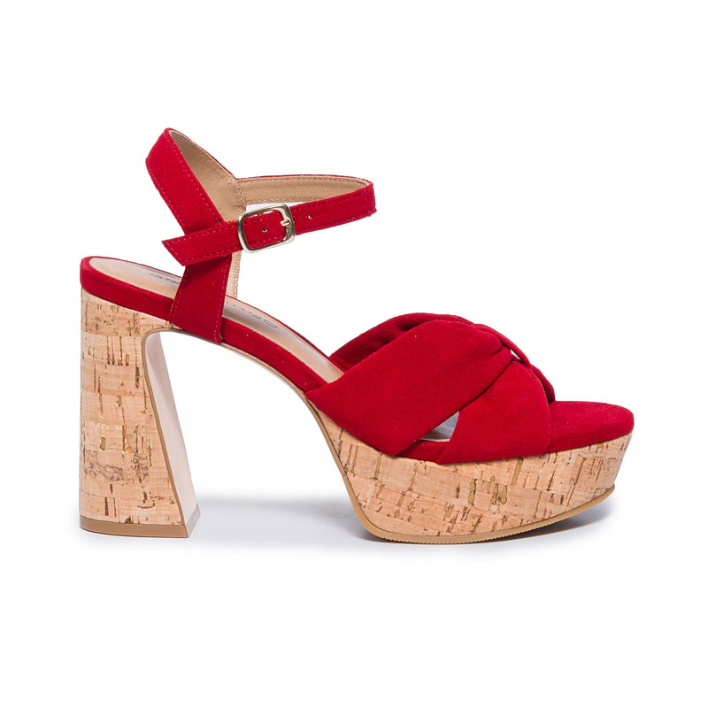 Red Women Bernardo Veronika Platform Sandals | DIQ4431ZA