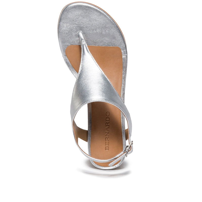 Silver Women Bernardo Goldy Demi Heels Sandals | MUH2929EC