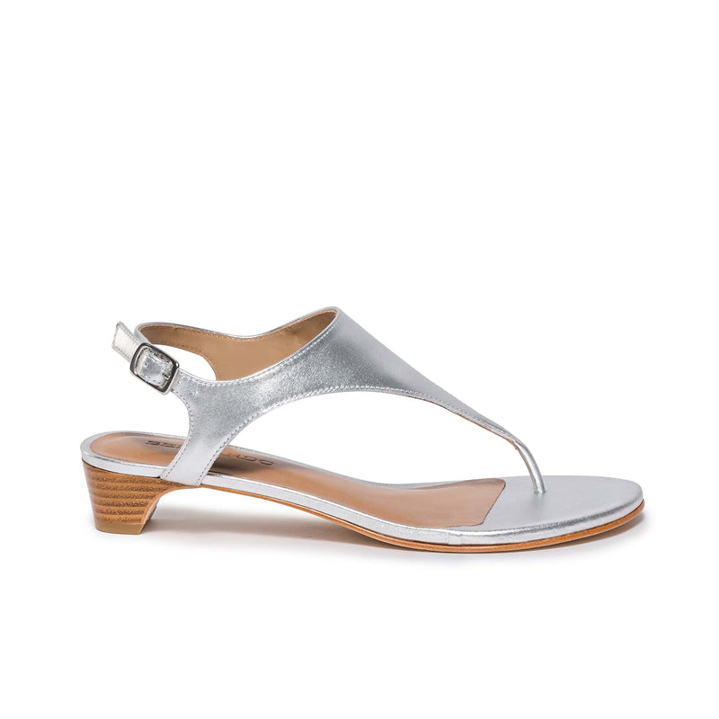 Silver Women Bernardo Goldy Demi Heels Sandals | MUH2929EC