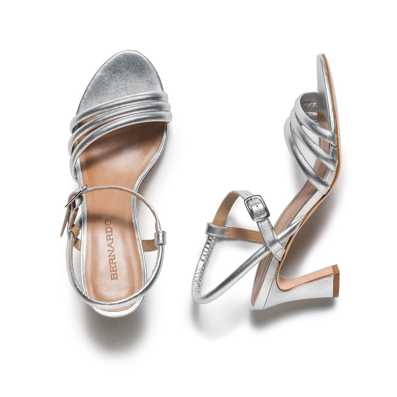 Silver Women Bernardo Noor Heels Sandals | ILL4931AM