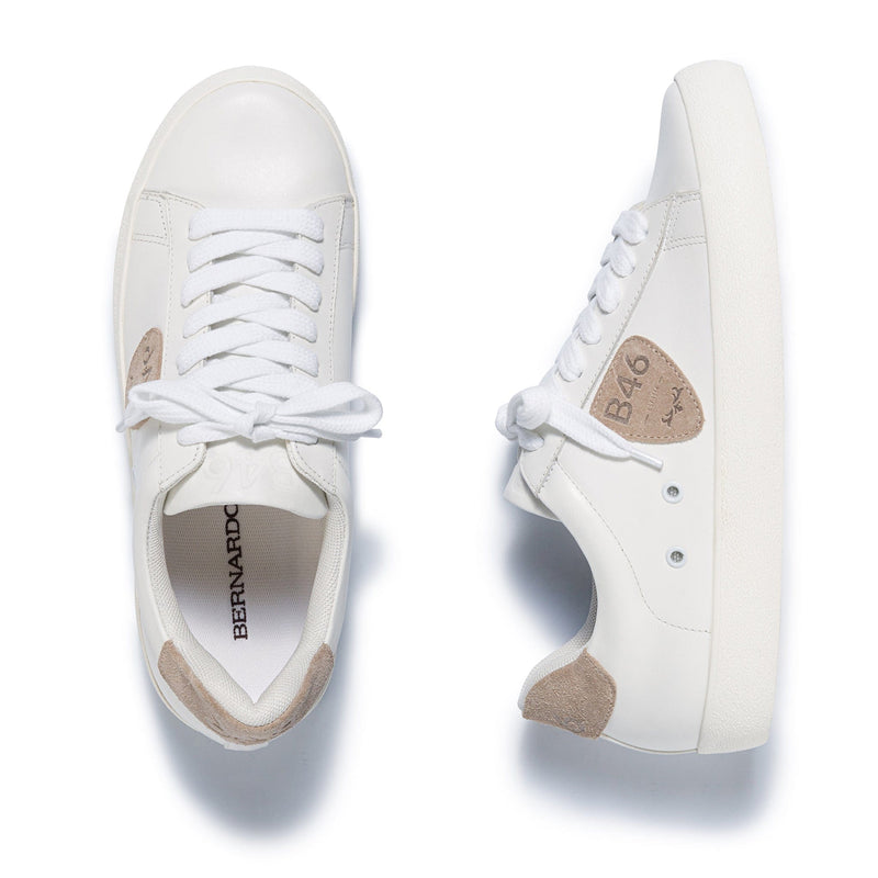 White Beige Women Bernardo Tatum Sneakers | JBY5614UI