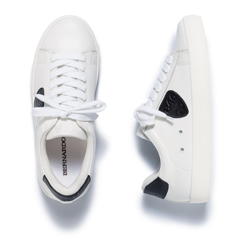 White Black Women Bernardo Tatum Sneakers | ONM1486LD