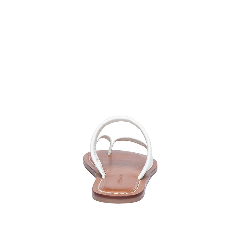 White Women Bernardo Leia Thong Flat Sandals | UGG4760TP