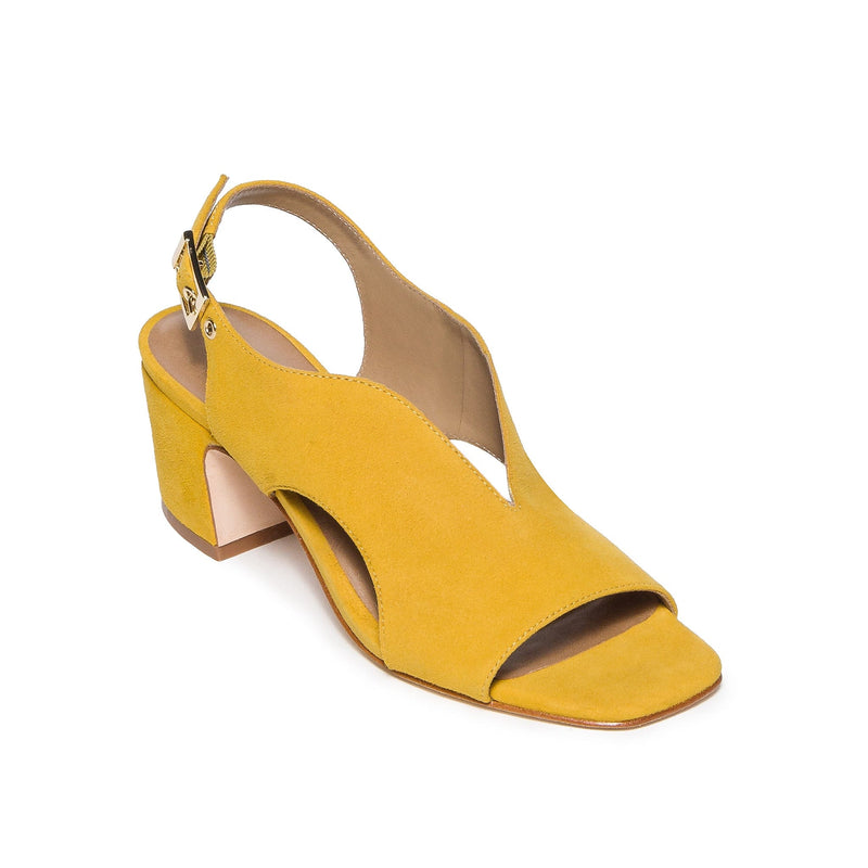 Yellow Women Bernardo Bedford Mid Heels Sandals | UWU7678SS