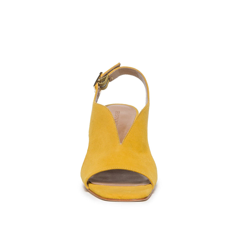 Yellow Women Bernardo Bedford Mid Heels Sandals | UWU7678SS